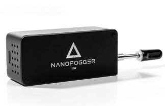 Picture of a nanofogger for laser lights projections and laser shows.