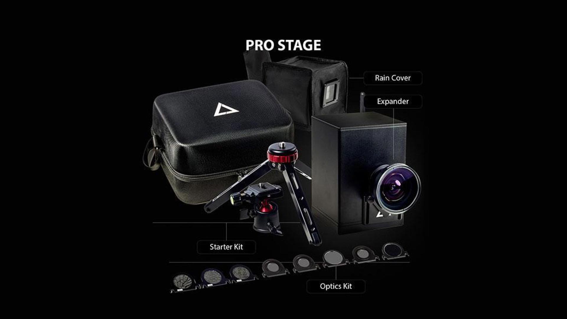 Lasercube ultra pro stage kit laser light and laser show projector with black background