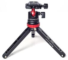 Picture of tripod for laser lights projections and laser shows.