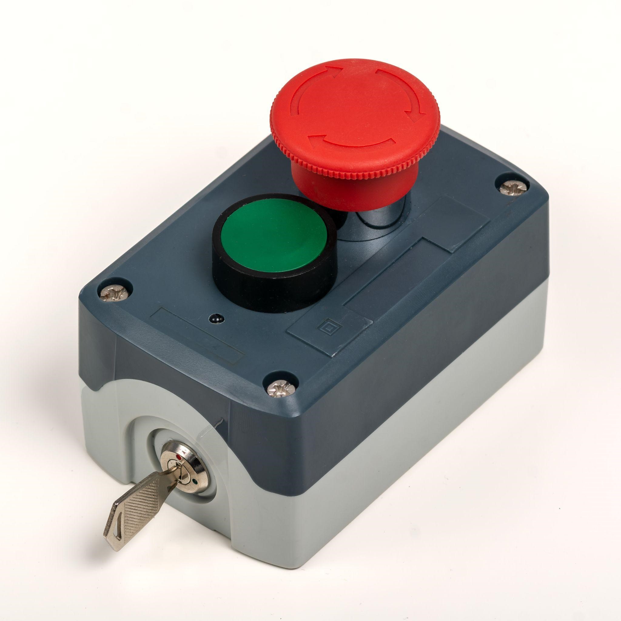 Stop button for a Lasercube laser light and laser show projector